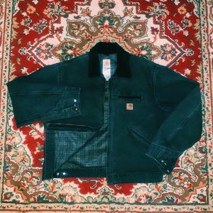 Blanket Lined Black Carhartt Coat Work Jacket